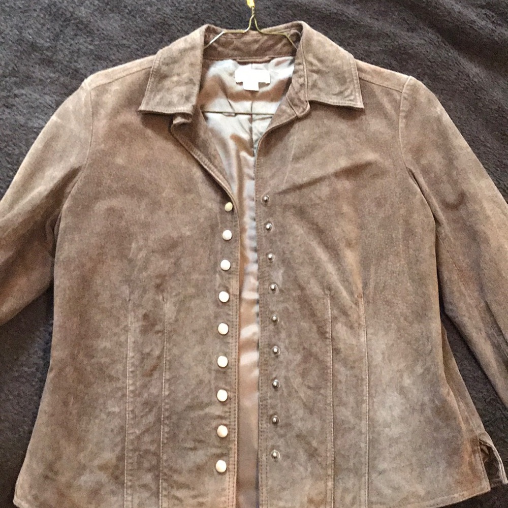 Christopher & Banks Leather Jacket